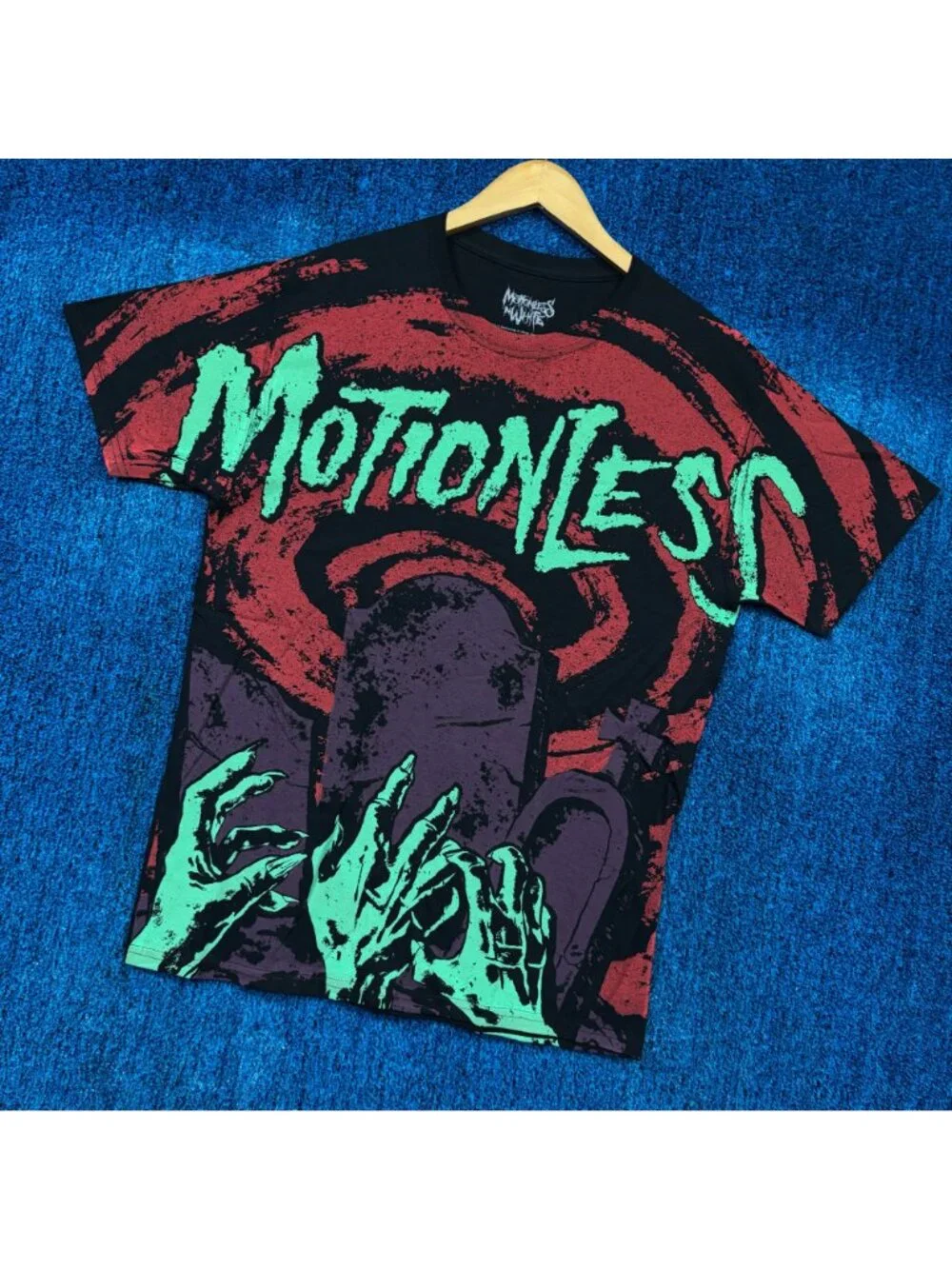 Motionless in White Graveyard Shift Industrial Metal Tee M
